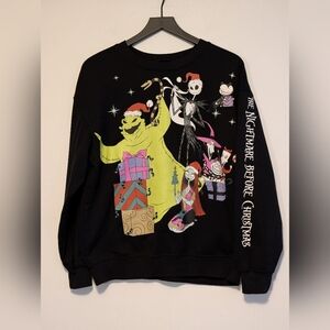 Nightmare Before Christmas Unisex Oogie Boogie Graphic Sweatshirt Med Disney